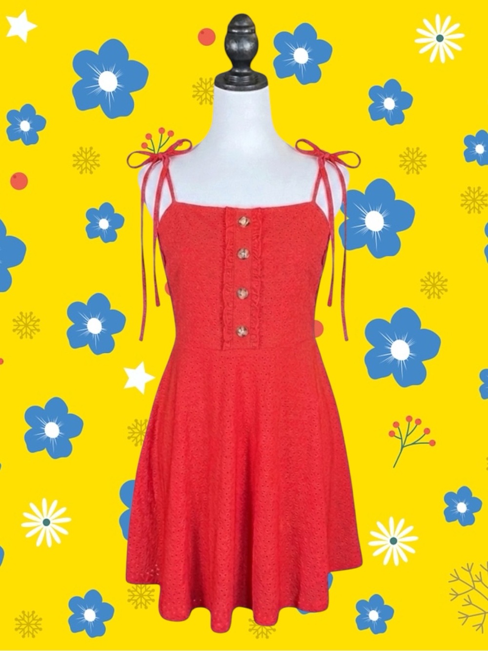 Speechless NWT Classic Retro Cottagecore Coastal Grandma Preppy Boho Sundress XL